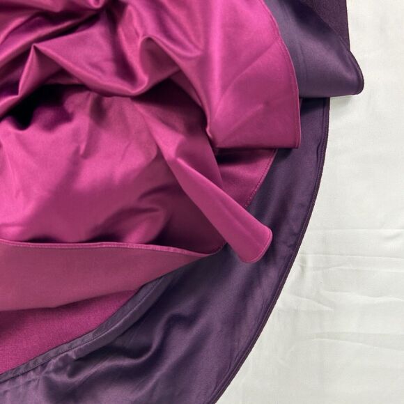 Ted Baker Linkah Pink Purple Colorblock Wool blend Dress Lined Back Zip Size 6‎ - Picture 15 of 16